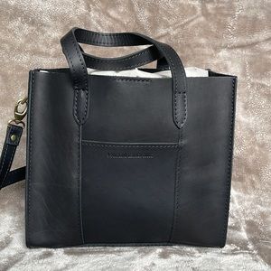 Portland Leather Classic Lola Crossbody Tote - Black